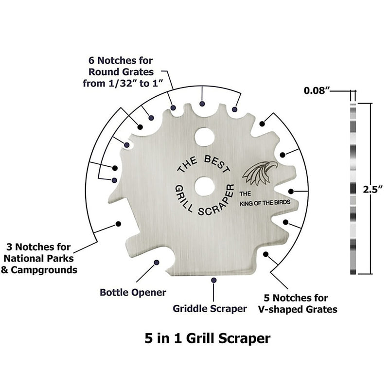 Portable Metal BBQ Grills Grate Cleaner Cleaning Barbecue Scraper Scrubber Tool Grill Cleaning Barbecue Cleaning Grill Scraper